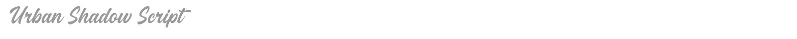 Urban Shadow Sans Serif font preview